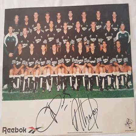 Other Rugby Natal Sharks Photo with original signatures was sold for